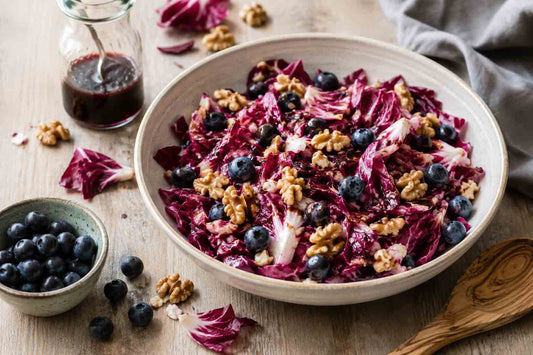Radicchio Salad with Blueberries and Walnuts