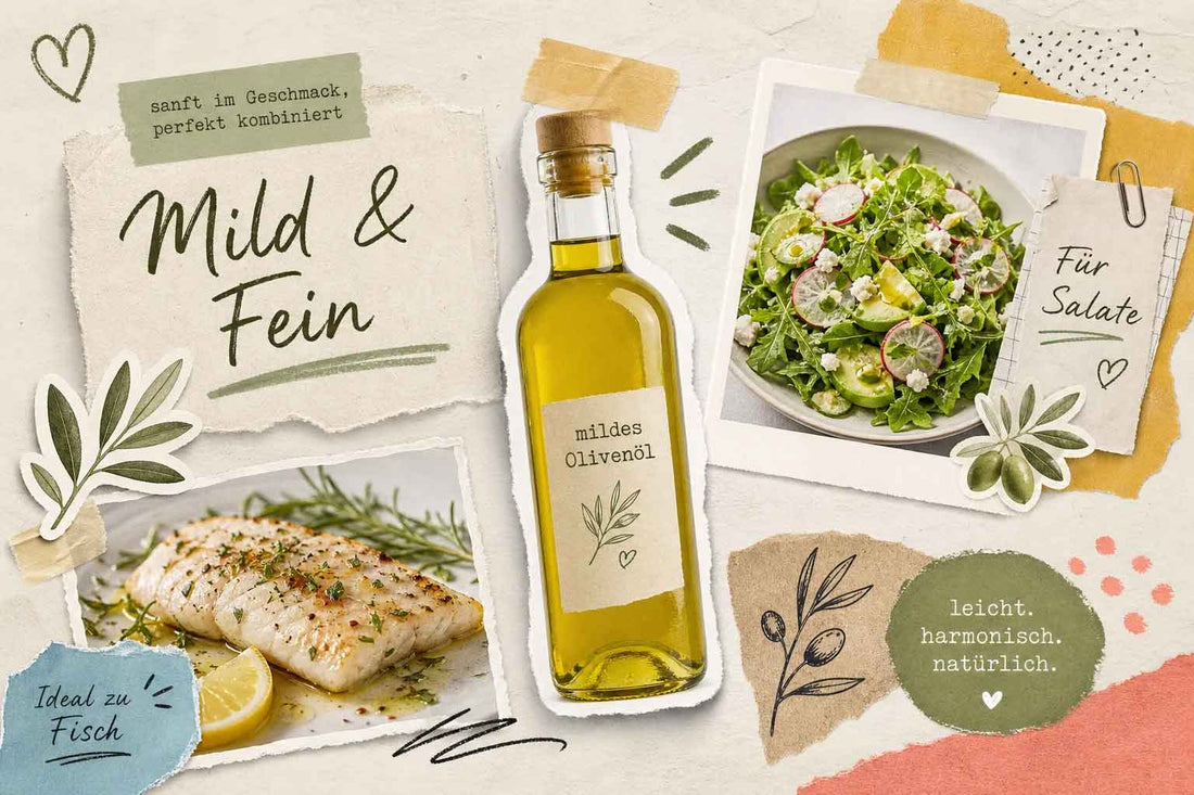 Mildes Olivenöl: die besten Sorten für Salat und Fisch