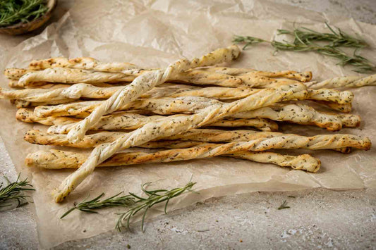 Grissini mit Rosmarin und Olivenöl