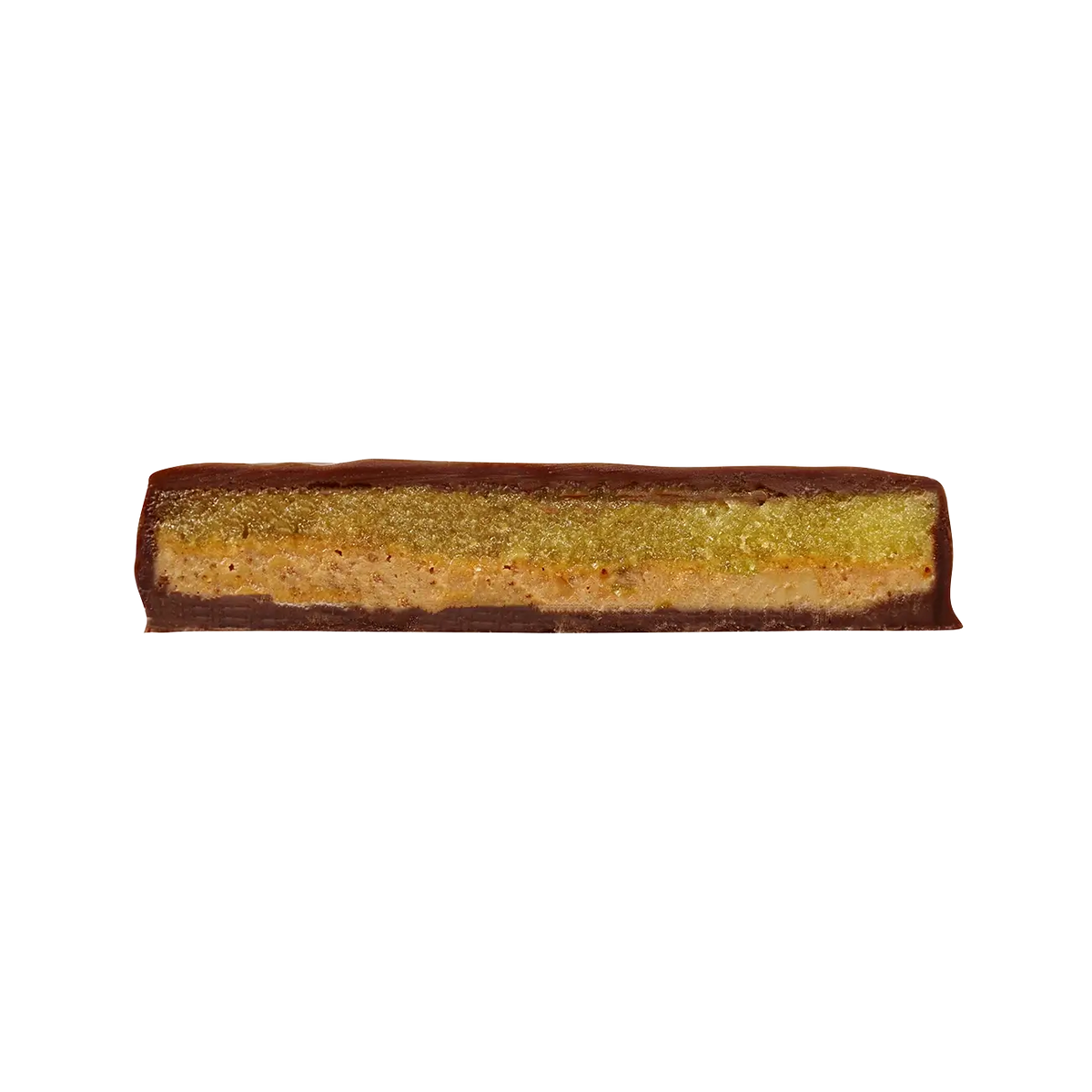 Amaretto Marzipan Schnitt, Schokolade, Schichtdessert, Nahaufnahme, Feinkost.