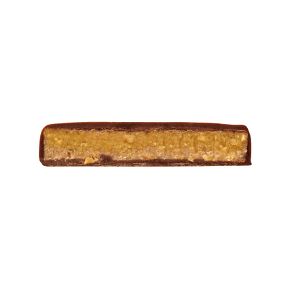 Ananas-Cashew-Riegel im Querschnitt.