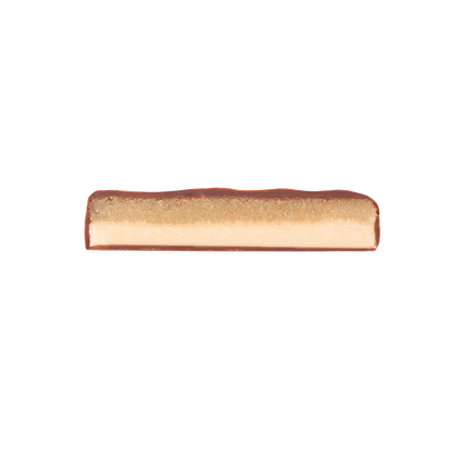 Marzipan-Mandeln im Querschnitt.