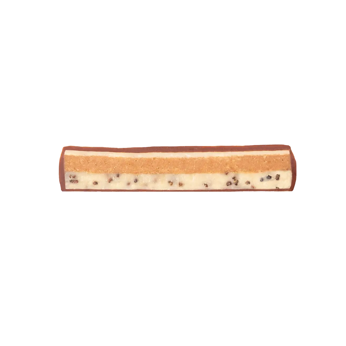 Schichtdessert mit Schokolade und Nüssen.