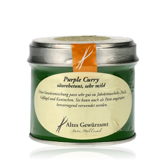 Purple Curry, Altes Gewürzamt, grüne Dose