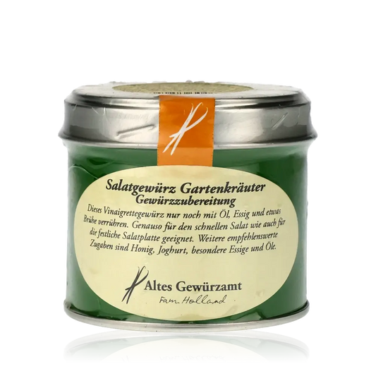 Feinkost-Gewürzglas mit Gartenkräutern von Altes Gewürzamt.