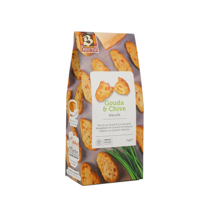 Buiteman Gouda und Schnittlauch Käsegebäck Verpackung.