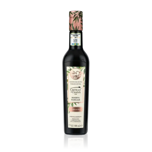 Flasche Castillo de Canena Arbequina Reserva Familiar Olivenöl.