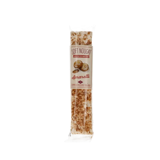 Soft Nougat Delizie di Matteo mit Amaretti, 100g Packung.