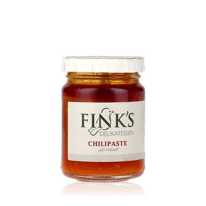 Fink's Delikatessen Aji Cristal Chilipaste im Glas.