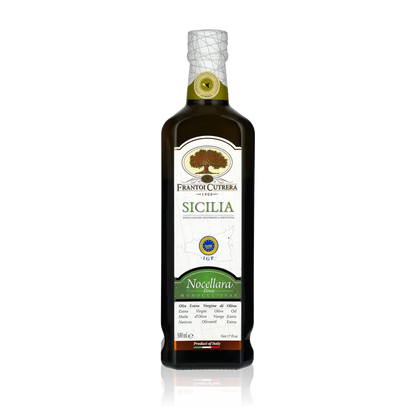 Flasche Frantoi Cutrera Nocellara Etnea Olivenöl 500ml.