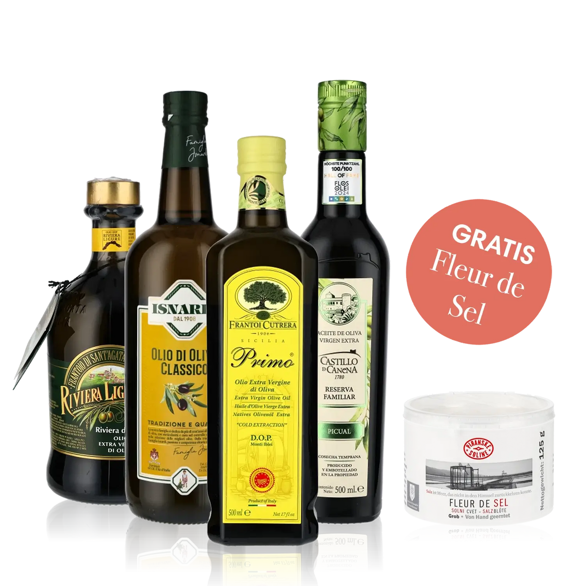 Olivenöl, Essig, Nussöl, Feinkost, Wein, Geschenke, Fleur de Sel.