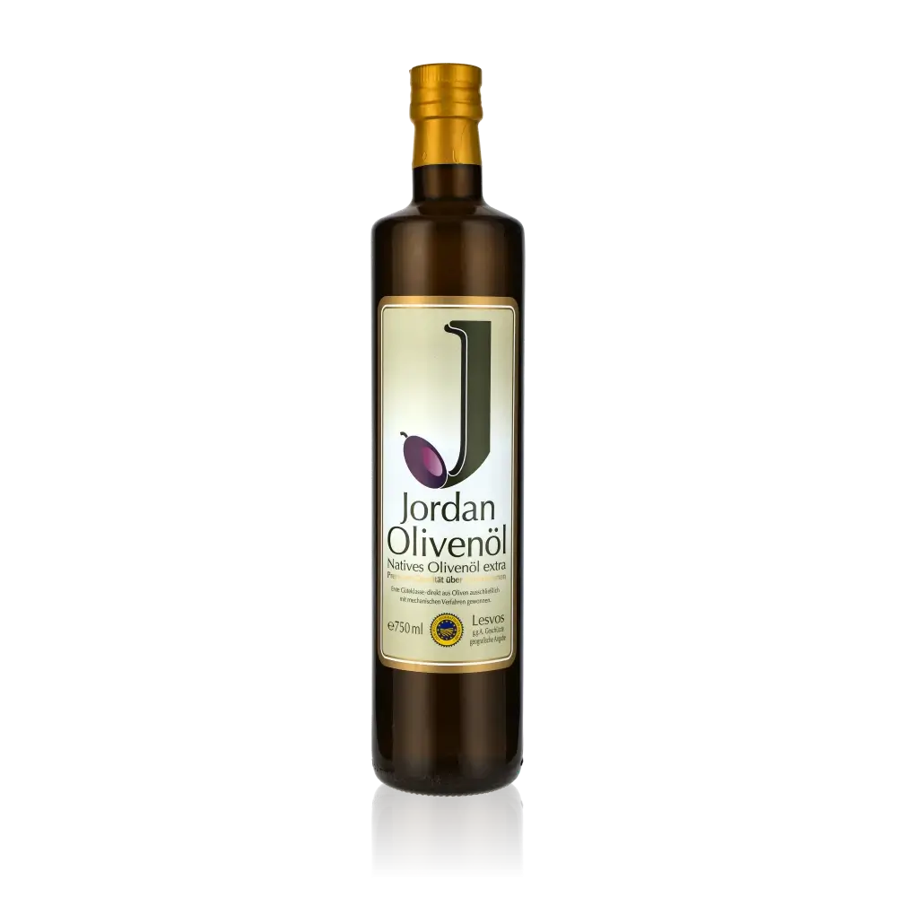Jordan Olivenöl Flasche, natives Olivenöl extra, 750 ml.