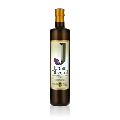 Jordan Olivenöl Flasche, natives Olivenöl extra, 750 ml.