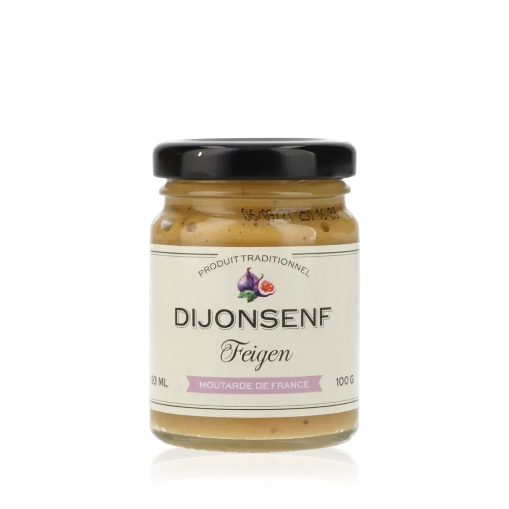 Dijonsenf mit Feigen im Glas, 100g.