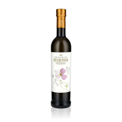 Nobleza del Sur Arbequina Premium Olivenöl Flasche.