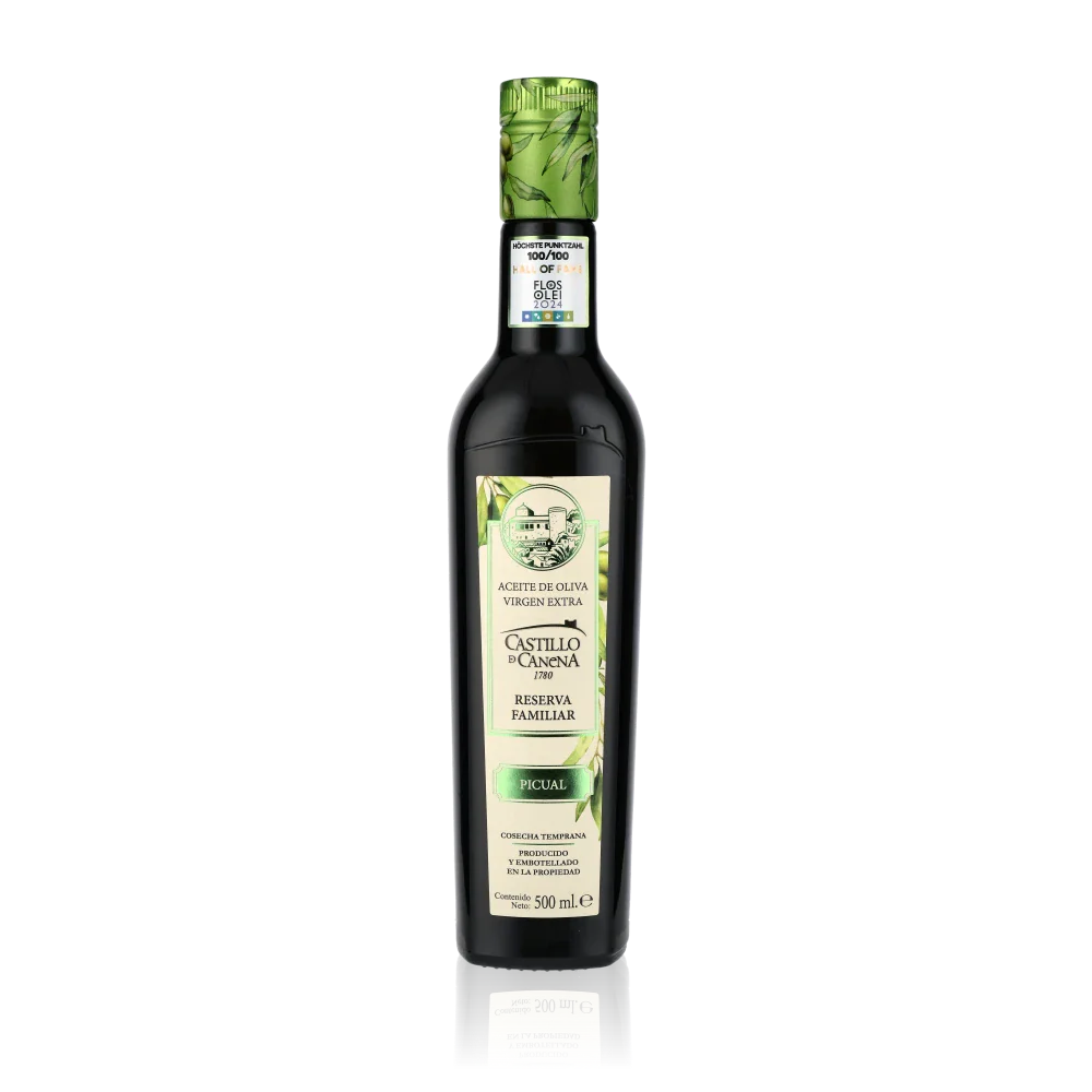 Flasche Castillo de Canena Picual Reserva Familiar Olivenöl.