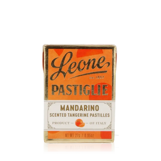 Pastillenpackung mit Mandarinen-Geschmack.