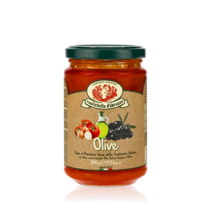 Rustichella d'Abruzzo Sugo alle Olive Tomatensauce Glas.