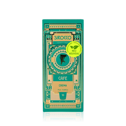 Cafe Crema von Sirocco, 10 Kapseln a 5g