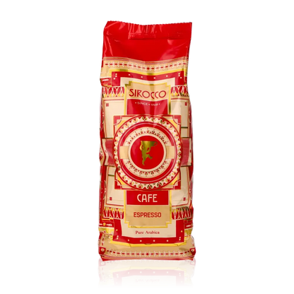 Kaffeepackung Sirocco Espresso Classico Bohnen 500ml.