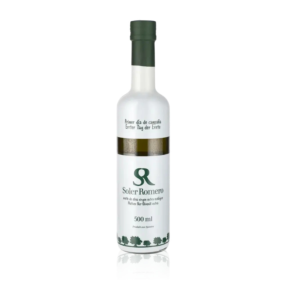 Soler Romero Olivenöl Flasche, 500 ml, Bio.