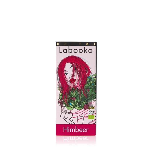 Labooko Himbeer von Zotter - Handgeschöpfte Schokolade, BIO, 70 g Tafel