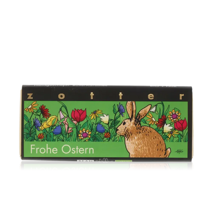 Schokoladenverpackung mit Osterhase.
