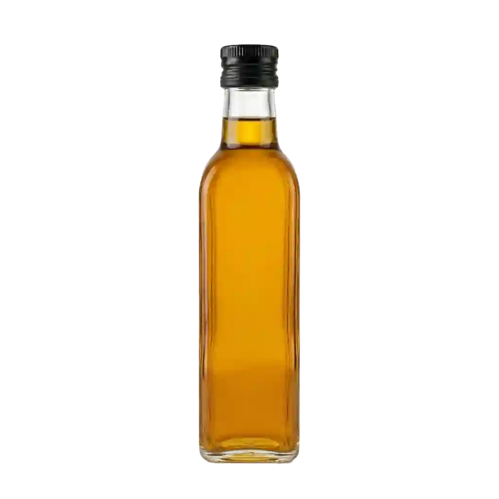 Durchsichtige Flasche Arganöl