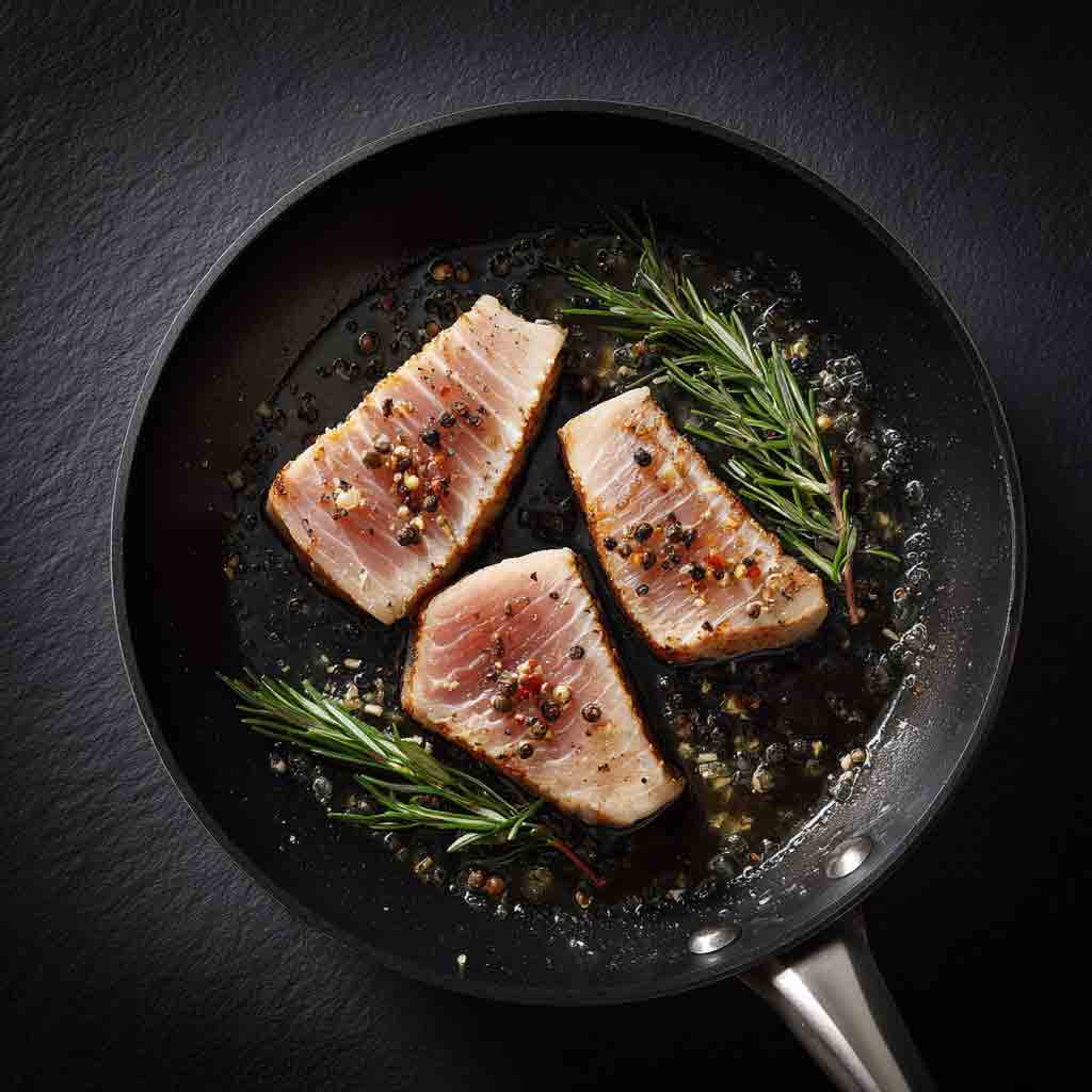 Gebratener Thunfisch: Intensiv-fruchtiges Olivenöl