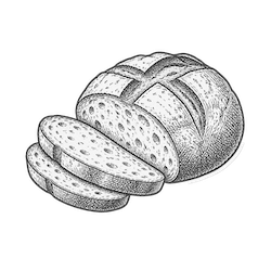 Frisches und geröstetes Brot