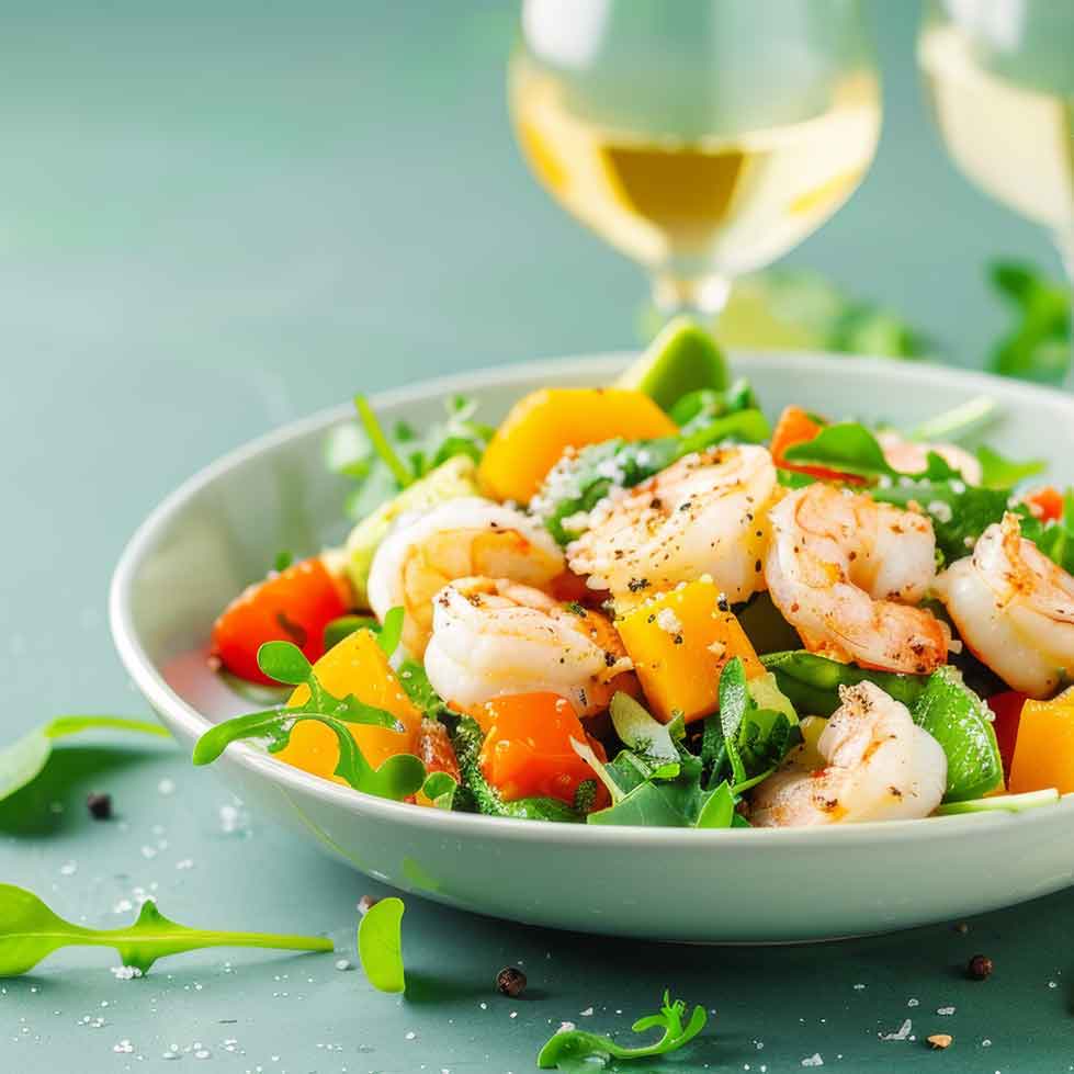 Garnelen Mangosalat