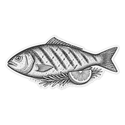 Gegrillter Fisch