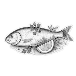 Gedünsteter Fisch