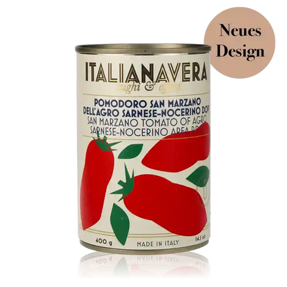 Pomodoro Perlato San Marzano DOP, Geschälte Tomaten von Italianavera