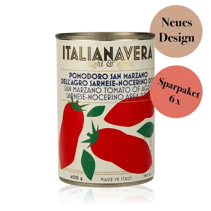 Sparpaket 6 x Pomodoro Perlato San Marzano DOP. von Italianavera