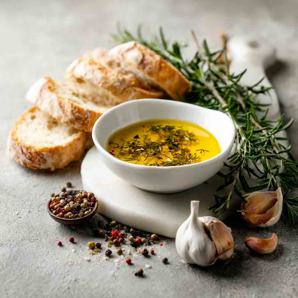 Olivenöl Dip mit intensiv-fruchtigem Olivenöl