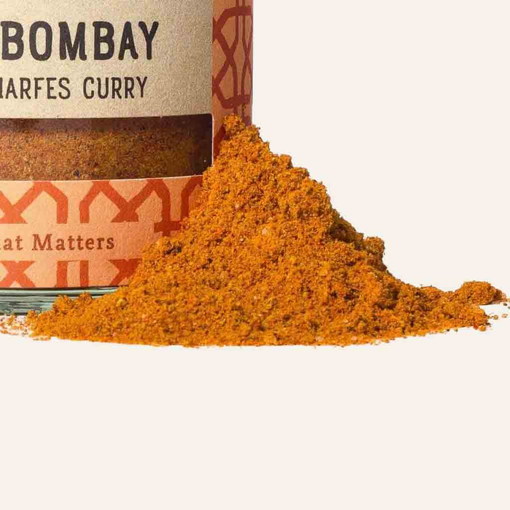 Soul Spice Bombay scharfes Curry Gewürz mit Pulver.