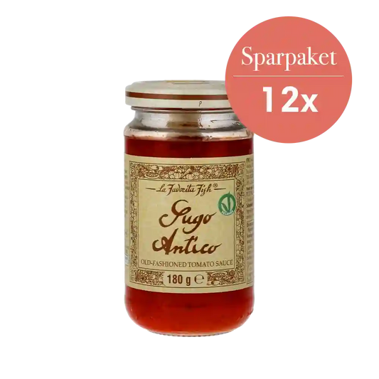 Sugo Antico Tomatensauce im Sparpaket, 12 Gläser.