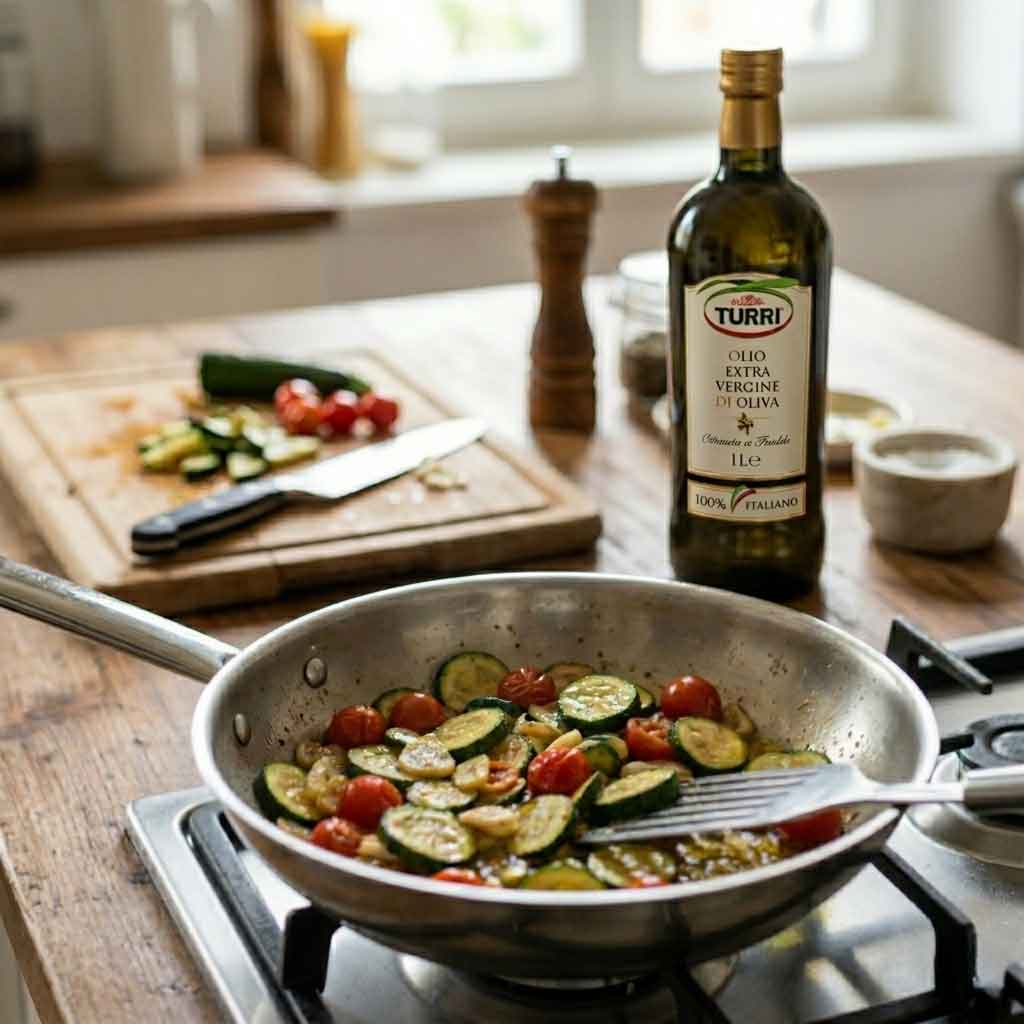 Turri 100% italiano. Das perfekte Öl auf zum Kochen und Braten.