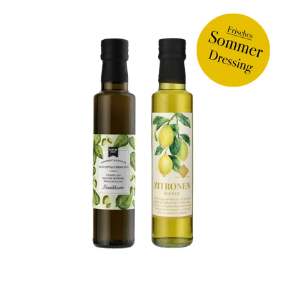 Zitronen-Basilikum-Dressing-Duo